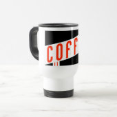 Retrokaffee Reisebecher (Vorderseite Links)