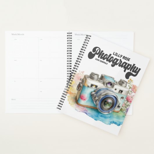 Retrokamera für personalisierte Fotografen Planer (Anzeige)