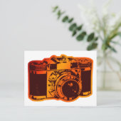 Retrokamera Postkarte (Stehend Vorderseite)