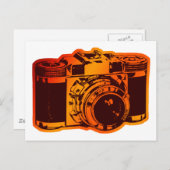 Retrokamera Postkarte (Vorne/Hinten)