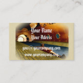 Retrokarte Visitenkarte (Rückseite)