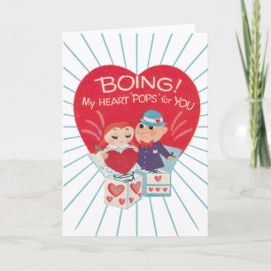 Retrokarten für Vintage Valentinstag Feiertagskarte