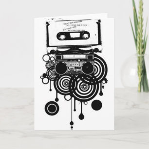 Retrokassette Feiertagskarte