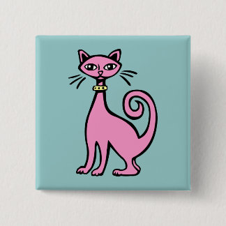 Retrokatze - Maßgeschneiderte Button