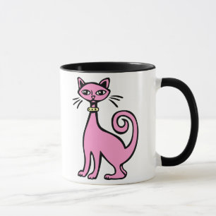 Retrokatze - Maßgeschneiderte Tasse