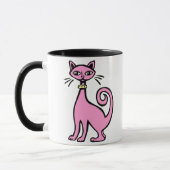 Retrokatze - Maßgeschneiderte Tasse (Links)