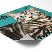 Retrokatze Poster (Ecke)