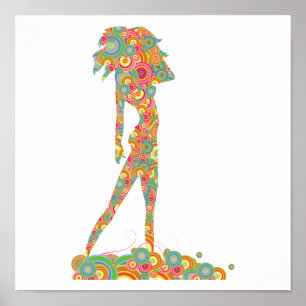 Retrokreise chic poster