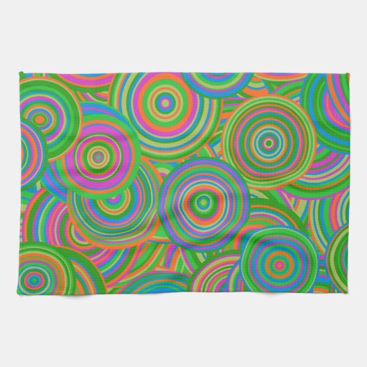 Retrokreise Geschirrtuch (Horizontal)