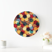 Retrokreise, Grunge Textur nahtlos Muster. Große Wanduhr (Zuhause)