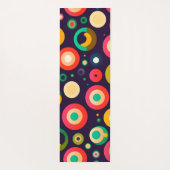 Retrokreise in verschiedenen Farben Yogamattel Yogamatte (Rückseite)