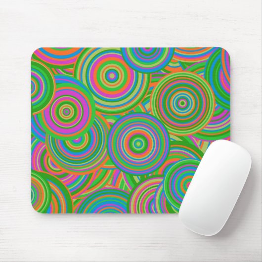 Retrokreise Mousepad (Mit Mouse)