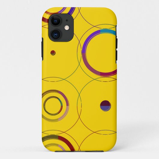 Retrokreise nahtlose Muster Case-Mate iPhone Hülle (Rückseite)