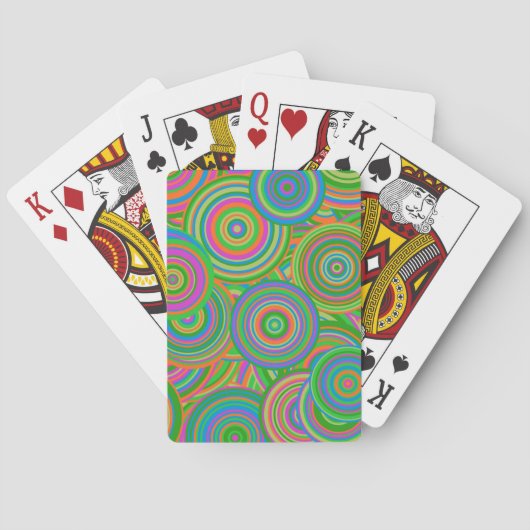 Retrokreise Spielkarten (Rückseite)