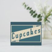 Retrokuchen Postkarte (Stehend Vorderseite)