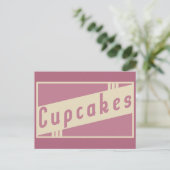 Retrokuchen Postkarte (Stehend Vorderseite)