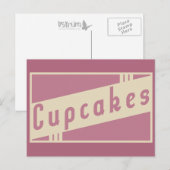 Retrokuchen Postkarte (Vorne/Hinten)