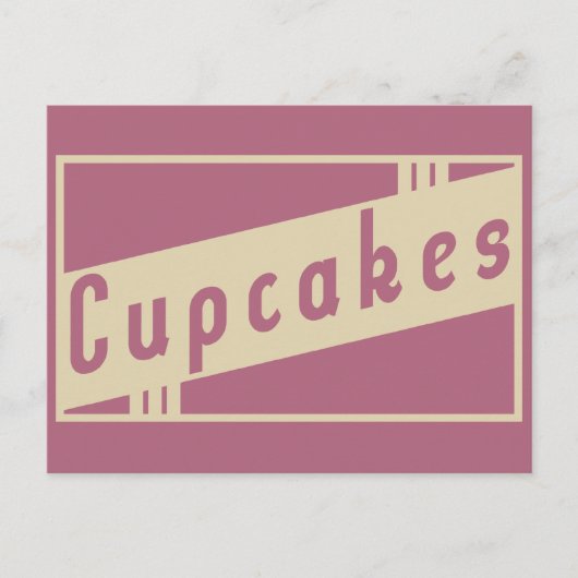 Retrokuchen Postkarte (Vorderseite)