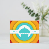 Retrokuchen Postkarte (Stehend Vorderseite)