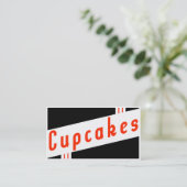 Retrokuchen Visitenkarte (Stehend Vorderseite)