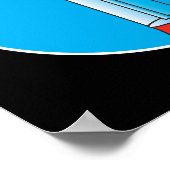 Retrokugelmaschine Poster (Ecke)