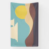 Retrolandschaft Banner (Vertikal)