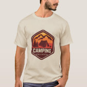 Retroliebhaber des Campings T-Shirt (Vorderseite)