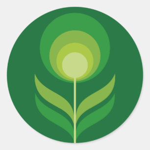 retrolove27 runder aufkleber