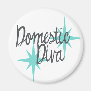 Retromagnet der Hausfrau Diva Magnet
