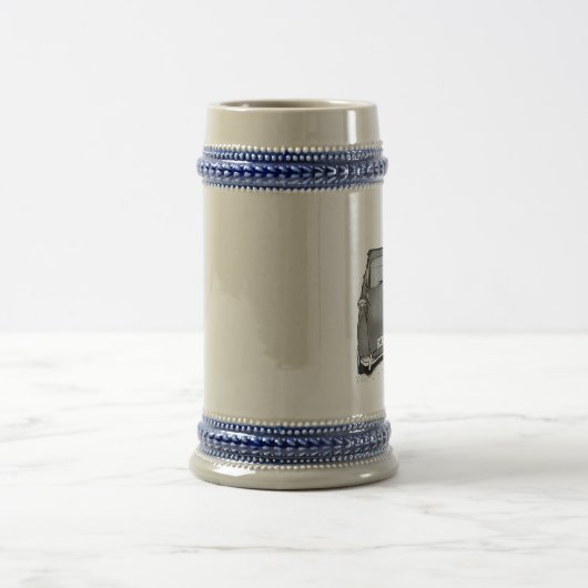 Retromaschine Bierglas (Mittel)