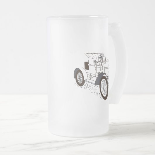 Retromaschine Mattglas Bierglas (VorderseiteRechts)