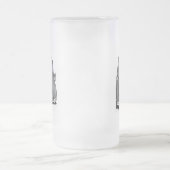 Retromaschine Mattglas Bierglas (Mittel)