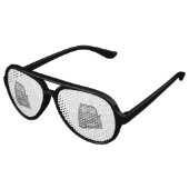 Retromaschine Sonnenbrille (Schrägansicht)