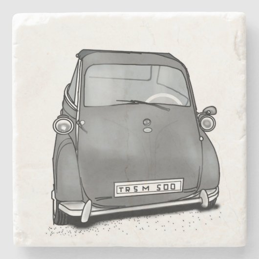 Retromaschine Steinuntersetzer (Vorderseite)