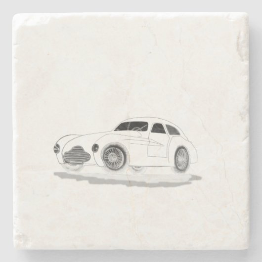 Retromaschine Steinuntersetzer (Vorderseite)