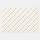 RetroMod Patterns Mustard Yellow Pink Grey Taupe  Geschenkpapier Set (Vorderseite 2)
