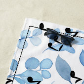 Retromusik und Blumen Strandtuch (Beispiel)