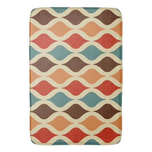 Retromuster Badematte (Vorderseite Vertikal)