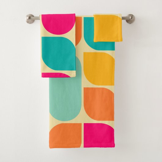 Retromuster Badhandtuch Set (Insitu)