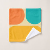 Retromuster Badhandtuch Set (Waschlappen)