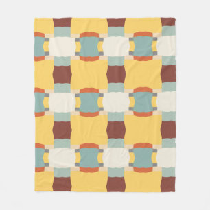 Retromuster Fleecedecke