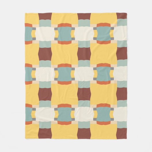 Retromuster Fleecedecke (Vorderseite)