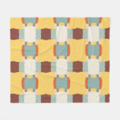 Retromuster Fleecedecke (Vorderseite (Horizontal))