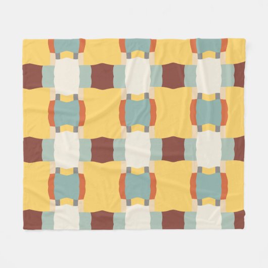 Retromuster Fleecedecke (Vorderseite (Horizontal))