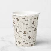 Retromuster für Mann 2 Pappbecher (Rückseite)