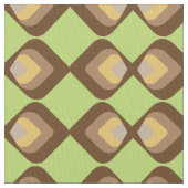 Retromuster grün braun stoff (Nahaufnahme)