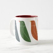 Retromuster Zweifarbige Tasse (Vorderseite Links)