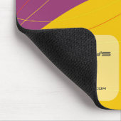 Retronation bunte abstrakte moderne Kunst-Blasen Mousepad (Ecke)