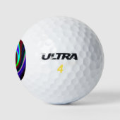 Retroneon drehen golfball (Logo)