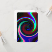 Retroneon drehen karte (Vorderseite/Rückseite Beispiel)